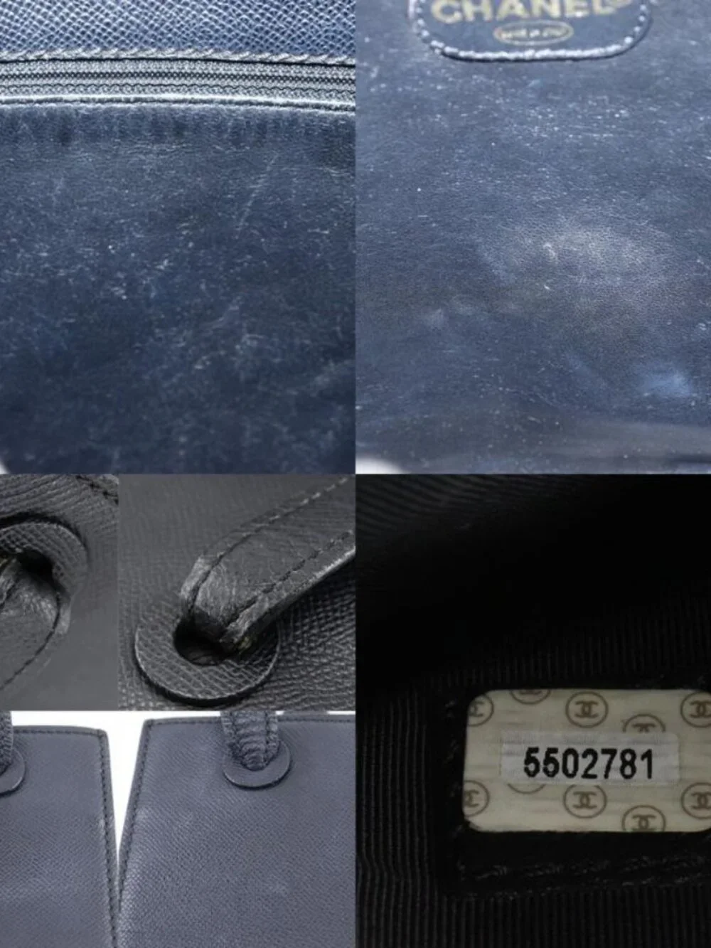 Chanel Logo Caviar Leather Black Tote - Picture 9 of 10